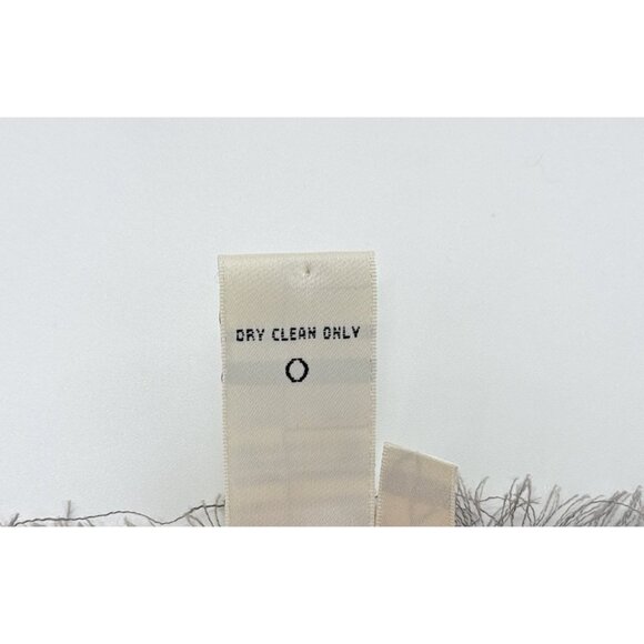 Max Studio Linen Nylon Blend Babydoll Dress Sz L‎ Frayed Edge Boho Y2K Vibes - Picture 4 of 11